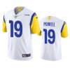 Outstanding Men's Los Angeles Rams #19 Brandon Powell White Vapor Untouchable Limited Stitched Football Jersey 2 Mens Los Angeles Rams 19 Brandon Powell White Vapor Untouchable Limited Stitched Football Jersey 829388 21804 550X550