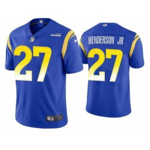 Superior Men's Los Angeles Rams #27 Darrell Henderson Jr. Royal Vapor Untouchable Stitched Football Jersey