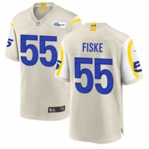 Superb Men's Los Angeles Rams #55 Fiske Braden Bone 2024 Draft Vapor Untouchable Football Stitched Jersey
