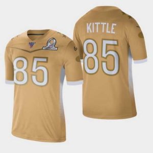 Outstanding Men's San Francisco 49ers #85 George Kittle 2020 NFC Pro Bowl Game Jersey