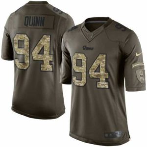 Exceptional Mens St. Louis Rams 94 Robert Quinn Nike Green Salute To Service Limited Jersey