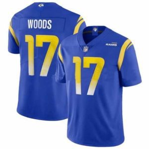 High quality Nike Los Angeles Rams 17 Robert Woods Royal 2020 New Vapor Untouchable Limited Jersey