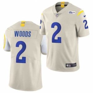 Premium Nike Los Angeles Rams 2 Robert Woods Bone Vapor Untouchable Limited Jersey