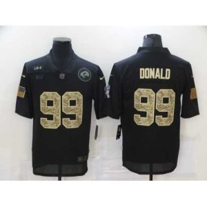 Exceptional Nike Los Angeles Rams 99 Aaron Donald Black Camo 2020 Salute To Service Limited Jersey