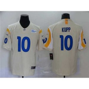 Exceptional Nike Rams 10 Cooper Kupp Bone 2020 New Vapor Untouchable Limited Jersey