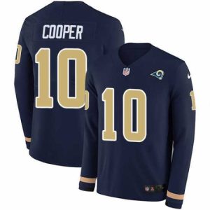 Superior Nike Rams 10 Pharoh Cooper Navy Blue Team Color s Stitched NFL Limited Therma Long Sleeve Jersey