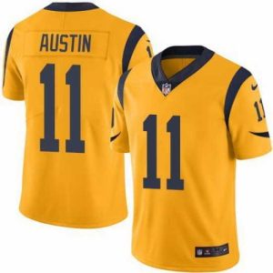 High quality Nike Rams #11 Tavon Austin Gold Mens Stitched NFL Limited Rush Jersey