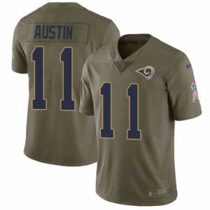 Marvelous Nike Rams #11 Tavon Austin Olive Mens Stitched NFL Limited 2017 Salute to Service Jersey