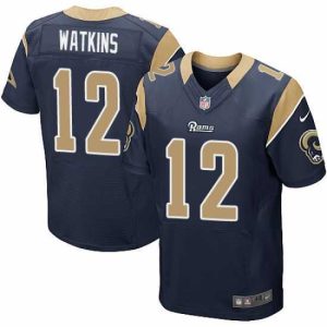 Superior Nike Rams #12 Sammy Watkins Navy Blue Team Color Mens Stitched NFL Elite Jersey