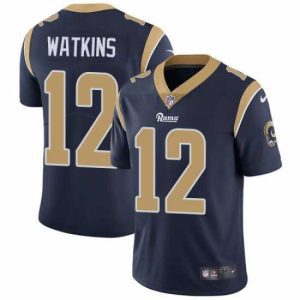 Superb Nike Rams #12 Sammy Watkins Navy Blue Team Color Mens Stitched NFL Vapor Untouchable Limited Jersey