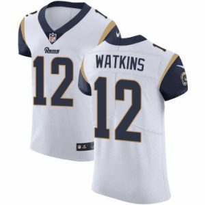 Superb Nike Rams #12 Sammy Watkins White Mens Stitched NFL Vapor Untouchable Elite Jersey