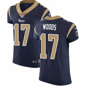 Marvelous Nike Rams #17 Robert Woods Navy Blue Team Color Mens Stitched NFL Vapor Untouchable Elite Jersey