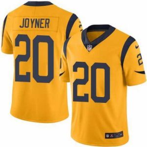 Exquisite Nike Rams #20 Lamarcus Joyner Gold Mens Stitched NFL Limited Rush Jersey