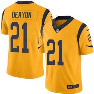 Outstanding Nike Rams 21 Donte Deayon Gold Stitched NFL Limited Rush Jersey