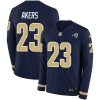 Exquisite Nike Rams 23 Cam Akers Navy Blue Team Color Stitched NFL Limited Therma Long Sleeve Jersey 3 Nike Rams 23 Cam Akers Navy Blue Team Color Men Stitched NFL Limited Therma Long Sleeve Jersey 736446 21804 550X550