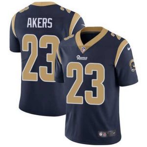 Finest Nike Rams 23 Cam Akers Navy Blue Team Color Stitched NFL Vapor Untouchable Limited Jersey