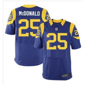 High quality Nike Rams #25 T J McDonald Royal Blue Alternate Mens Stitched NFL Elite Jersey