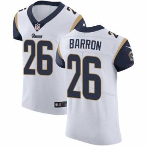 Exquisite Nike Rams #26 Mark Barron White Mens Stitched NFL Vapor Untouchable Elite Jersey
