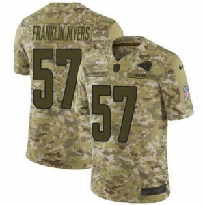 Exquisite Nike Rams #57 John Franklin Myers Camo Mens Stitched NFL Limited 2018 Salute To Service Jersey