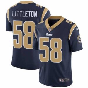 Superb Nike Rams 58 Cory Littleton Navy Blue Team Color Mens Stitched NFL Vapor Untouchable Limited Jersey