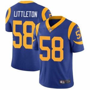 Exquisite Nike Rams 58 Cory Littleton Royal Blue Alternate Mens Stitched NFL Vapor Untouchable Limited Jersey