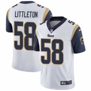 Marvelous Nike Rams 58 Cory Littleton White Mens Stitched NFL Vapor Untouchable Limited Jersey