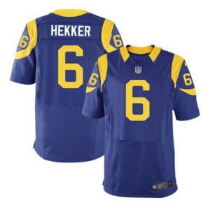 Exquisite Nike Rams #6 Johnny Hekker Royal Blue Alternate Mens Stitched NFL Elite Jersey
