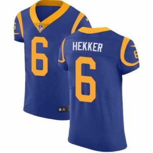 Exquisite Nike Rams #6 Johnny Hekker Royal Blue Alternate Mens Stitched NFL Vapor Untouchable Elite Jersey