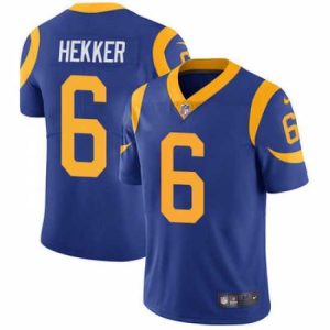Superb Nike Rams #6 Johnny Hekker Royal Blue Alternate Mens Stitched NFL Vapor Untouchable Limited Jersey