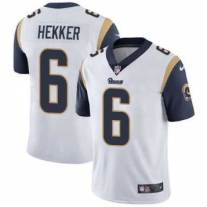 High quality Nike Rams #6 Johnny Hekker White Mens Stitched NFL Vapor Untouchable Limited Jersey