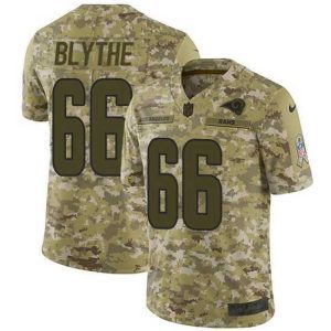 High quality Nike Rams 66 Austin Blythe Camo Stitched NFL Limited 2018 Salute To Service Jersey
