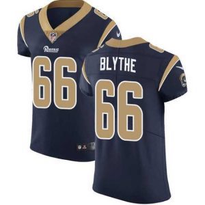 Outstanding Nike Rams 66 Austin Blythe Navy Blue Team Color Stitched NFL Vapor Untouchable Elite Jersey