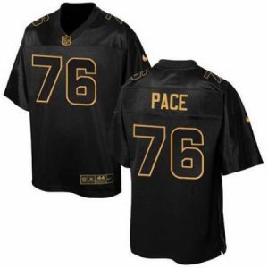 Exquisite Nike Rams #76 Orlando Pace Black Mens Stitched NFL Elite Pro Line Gold Collection Jersey