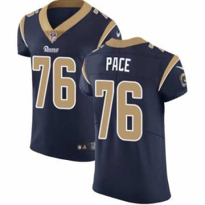 Exceptional Nike Rams #76 Orlando Pace Navy Blue Team Color Mens Stitched NFL Vapor Untouchable Elite Jersey