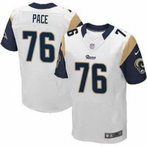 Finest Nike Rams #76 Orlando Pace White Mens Stitched NFL Elite Jersey
