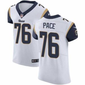High quality Nike Rams #76 Orlando Pace White Mens Stitched NFL Vapor Untouchable Elite Jersey