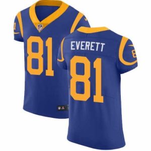 Outstanding Nike Rams #81 Gerald Everett Royal Blue Alternate Mens Stitched NFL Vapor Untouchable Elite Jersey