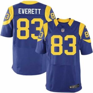 High quality Nike Rams #83 Gerald Everett Royal Blue Alternate Mens Stitched NFL Elite Jersey