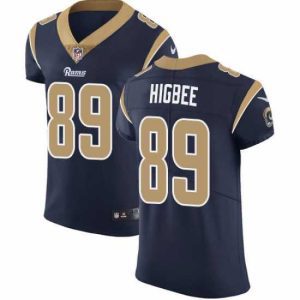 Outstanding Nike Rams #89 Tyler Higbee Navy Blue Team Color Mens Stitched NFL Vapor Untouchable Elite Jersey