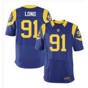 High quality Nike Rams #91 Chris Long Royal Blue Alternate Mens Stitched NFL Elite Jersey