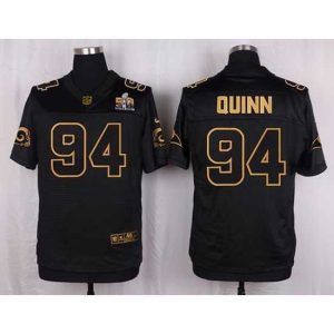 Outstanding Nike Rams #94 Robert Quinn Black Mens Stitched NFL Elite Pro Line Gold Collection Jersey