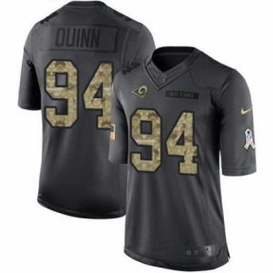 High quality Nike Rams #94 Robert Quinn Black Mens Stitched NFL Limited 2016 Salute to Service Jersey