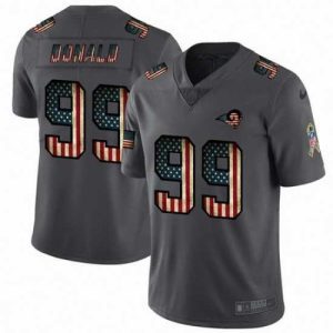 Marvelous Nike Rams 99 Aaron Donald 2019 Salute To Service USA Flag Fashion Limited Jersey