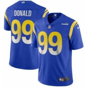 Finest Nike Rams 99 Aaron Donald Royal 2020 New Vapor Untouchable Limited Jersey