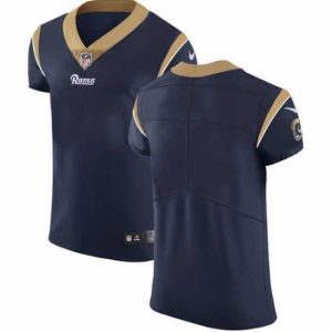 High quality Nike Rams Blank Navy Blue Team Color Mens Stitched NFL Vapor Untouchable Elite Jersey