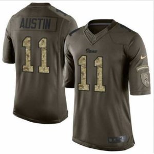 Exceptional Nike St  Louis Rams #11 Tavon Austin Green 27s Stitched NFL Limited Salute to Service Jersey