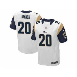 Gorgeous Nike St. Louis Rams 20 Lamarcus Joyner Elite White NFL Jersey