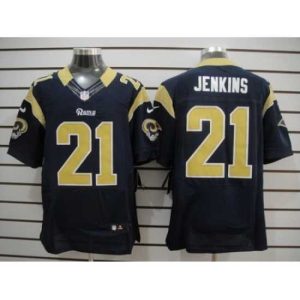 Outstanding Nike St. Louis Rams 21 Janoris Jenkins Blue Elite NFL Jersey