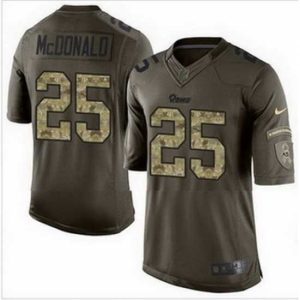 Finest Nike St Louis Rams #25 T J  McDonald Green Mens Stitched NFL Limited Salute to Service Jersey