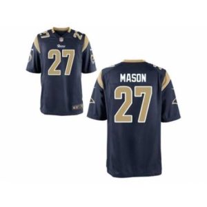 Superior Nike St. Louis Rams 27 Tre Mason Blue Elite NFL Jersey
